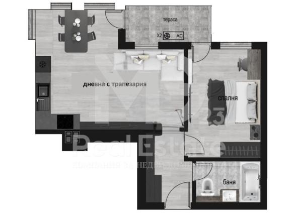 Двустаен апартамент в Пловдив, Каменица 2 - 67 кв.м за 1799 €/кв.м - Снимка #1