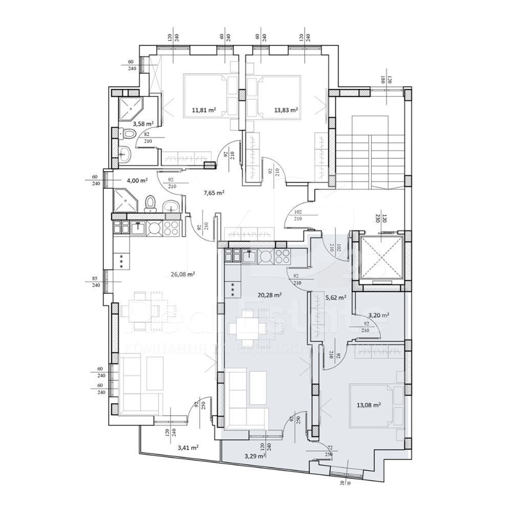 Двустаен апартамент в Пловдив, Кършияка - 77 кв.м за 969 €/кв.м - Снимка #1