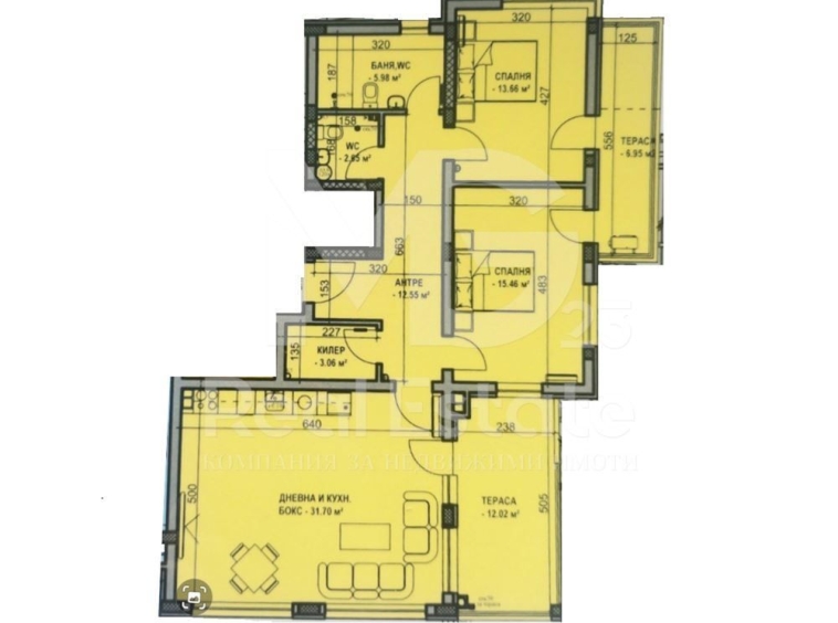 Тристаен апартамент в Пловдив, Беломорски - 141 кв.м за 1301 €/кв.м - Снимка #1