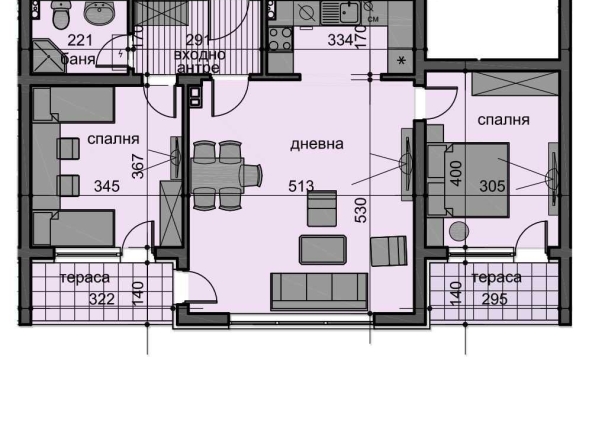Тристаен апартамент в Пловдив, Остромила - 116 кв.м за 983 €/кв.м - Снимка #1