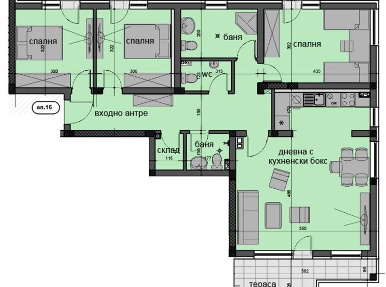 Четиристаен апартамент в Пловдив, Остромила - 177 кв.м за 955 €/кв.м - Снимка #1