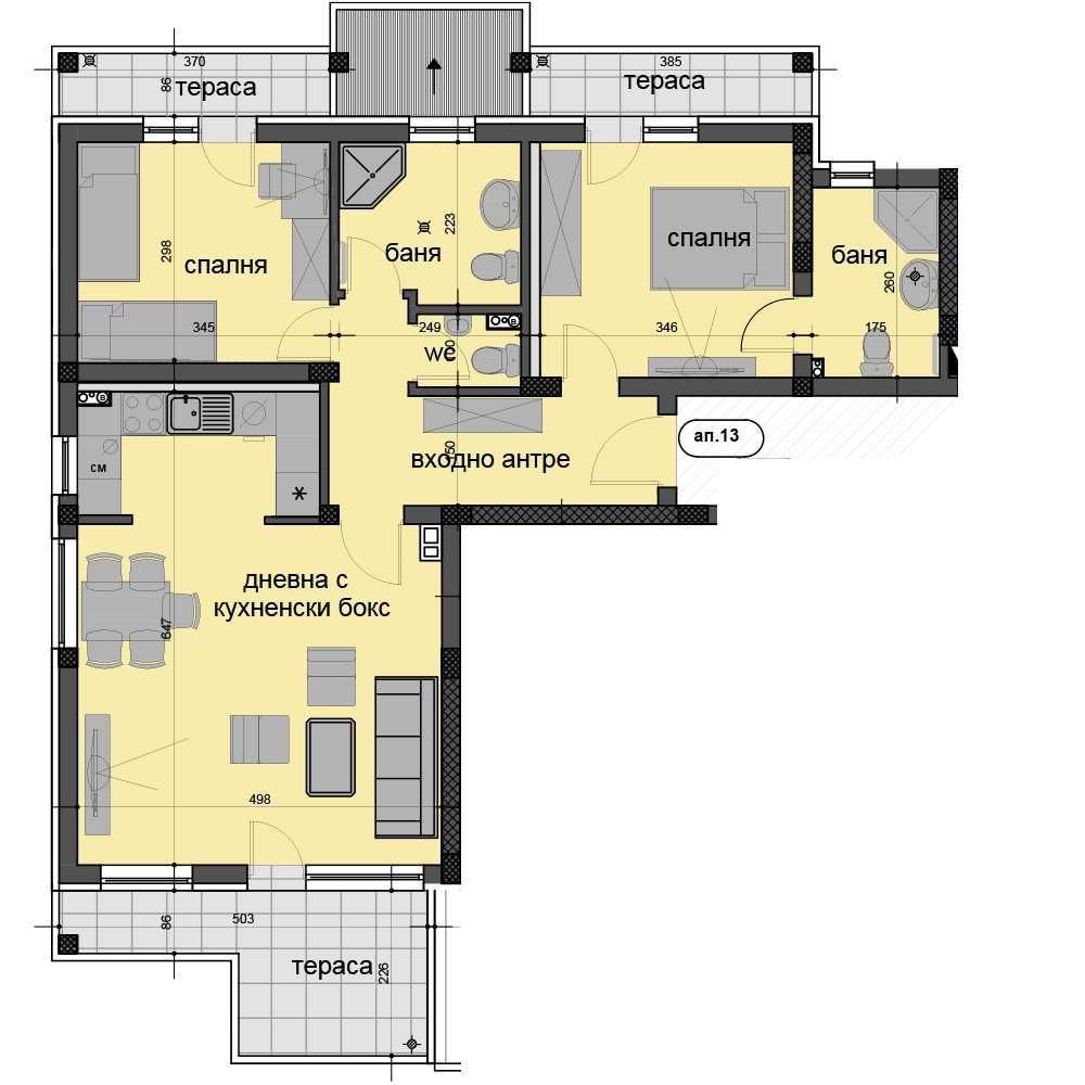 Тристаен апартамент в Пловдив, Прослав - 145 кв.м за 966 €/кв.м - Снимка #1