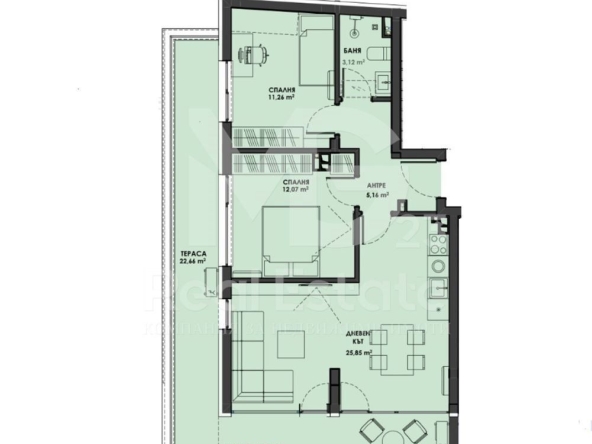 Тристаен апартамент в Пловдив, Христо Смирненски - 112 кв.м за 1250 €/кв.м - Снимка #1