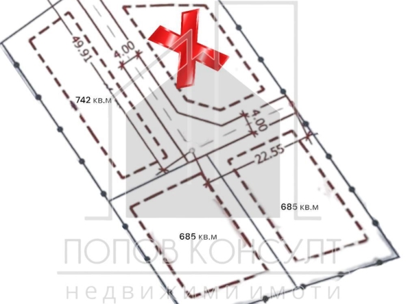 Парцел в с. Марково, Област Пловдив - 752 кв.м за 90 €/кв.м - Снимка #1