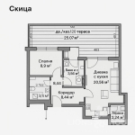 Двустаен апартамент в Варна, Младост 1 - 96 кв.м за 1448 €/кв.м - Снимка #1