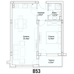 Двустаен апартамент в Пловдив, Кършияка - 65 кв.м за 1200 €/кв.м - Снимка #1