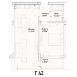 Двустаен апартамент в Пловдив, Кършияка - 65 кв.м за 1200 €/кв.м - Снимка #1