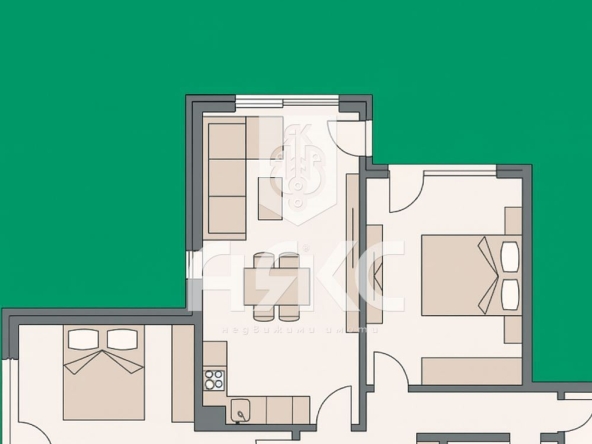 Тристаен апартамент в София, Малинова долина - 97 кв.м за 2511 €/кв.м - Снимка #1