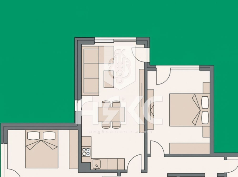 Тристаен апартамент в София, Малинова долина - 97 кв.м за 2511 €/кв.м - Снимка #1