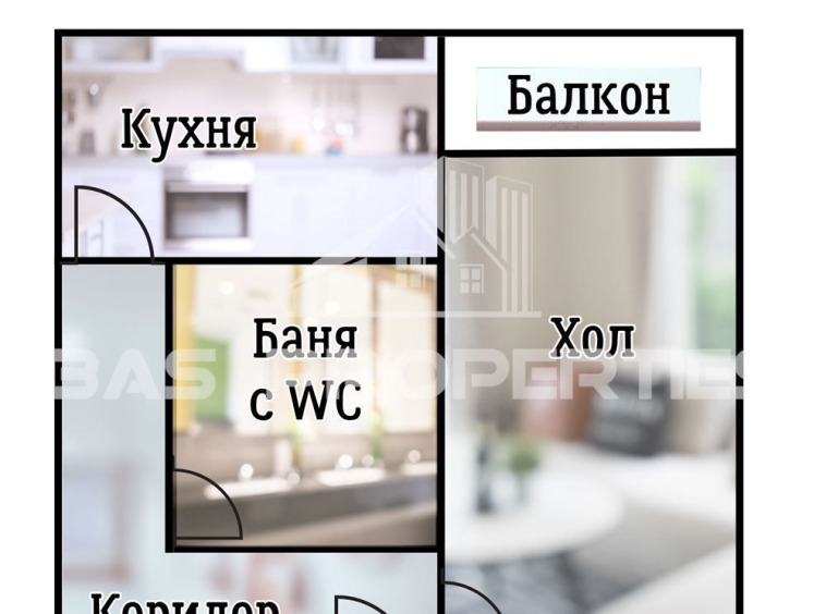 Едностаен апартамент в София, Толстой - 45 кв.м за 2289 €/кв.м - Снимка #1