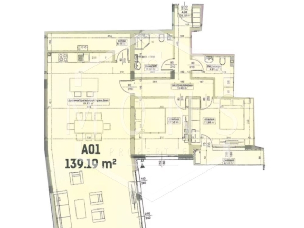 Тристаен апартамент в Велико Търново, Бузлуджа - 153 кв.м за 561 €/кв.м - Снимка #1