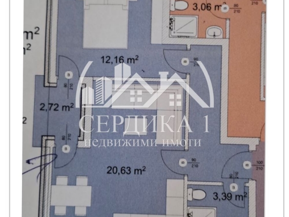 Двустаен апартамент в Благоевград, Широк център - 60 кв.м за 712 €/кв.м - Снимка #1