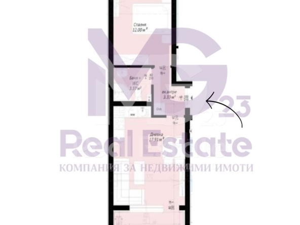 Двустаен апартамент в Пловдив, Беломорски - 60 кв.м за 723 €/кв.м - Снимка #1