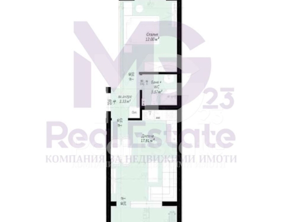 Двустаен апартамент в Пловдив, Беломорски - 60 кв.м за 723 €/кв.м - Снимка #1