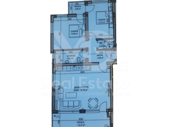 Тристаен апартамент в Пловдив, Беломорски - 122 кв.м за 666 €/кв.м - Снимка #1