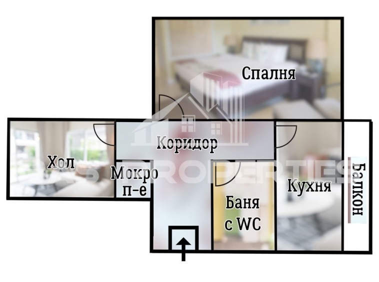 Двустаен апартамент в София, Младост 2 - 61 кв.м за 1338 €/кв.м - Снимка #1