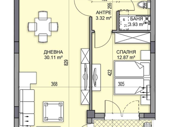 Двустаен апартамент в Пловдив, Гагарин - 77 кв.м за 1329 €/кв.м - Снимка #1