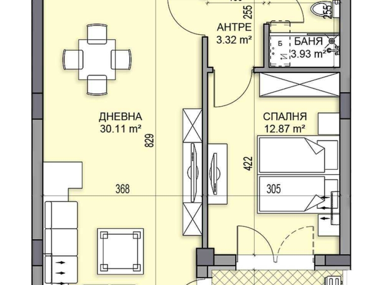 Двустаен апартамент в Пловдив, Гагарин - 77 кв.м за 947 €/кв.м - Снимка #1