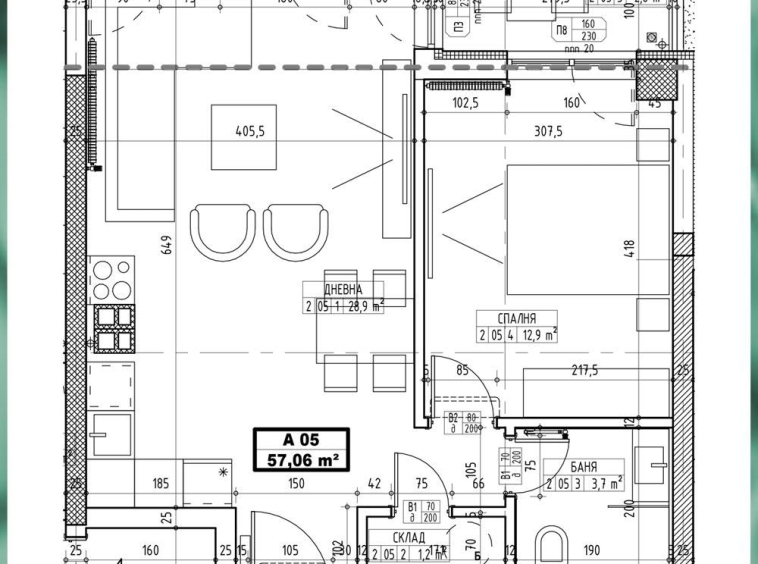 Двустаен апартамент в София, Център - 66 кв.м за 2811 €/кв.м - Снимка #1
