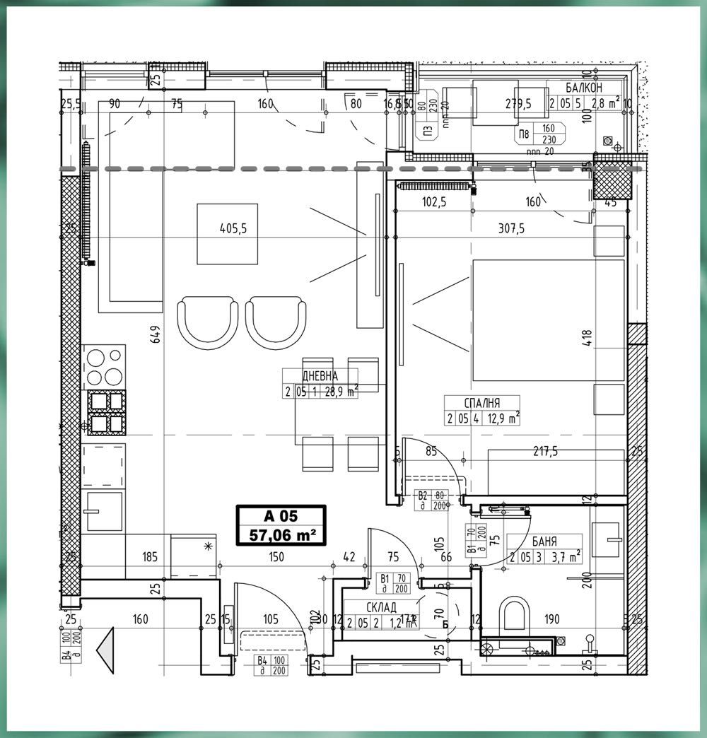 Двустаен апартамент в София, Център - 66 кв.м за 2811 €/кв.м - Снимка #1