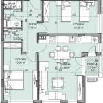 Тристаен апартамент в Пловдив, Гагарин - 113 кв.м за 1406 €/кв.м - Снимка #1
