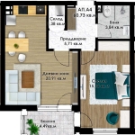 Двустаен апартамент в Пловдив, Остромила - 71 кв.м за 944 €/кв.м - Снимка #1