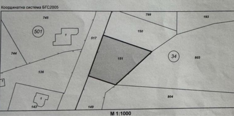 Парцел в с. Крапец, Област Добрич - 884 кв.м за 102 €/кв.м - Снимка #1