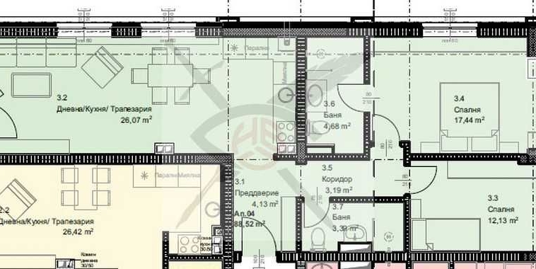 Тристаен апартамент в София, Овча купел - 106 кв.м за 1645 €/кв.м - Снимка #1