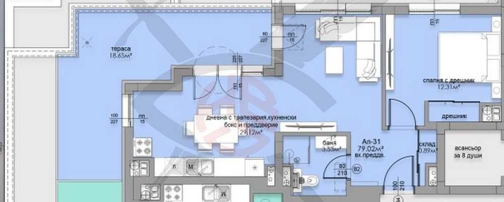 Двустаен апартамент в София, Малинова долина - 98 кв.м за 1706 €/кв.м - Снимка #1
