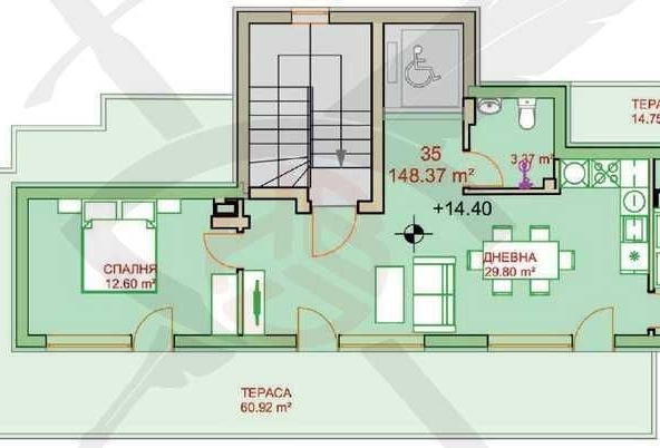 Тристаен апартамент в София, Студентски град - 165 кв.м за 2003 €/кв.м - Снимка #1