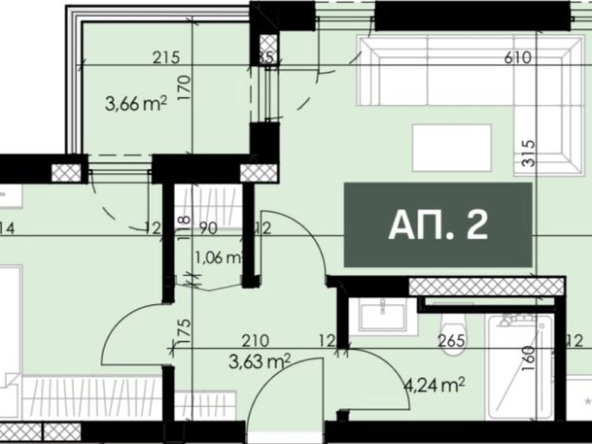 Двустаен апартамент в Пловдив, Христо Смирненски - 70 кв.м за 1006 €/кв.м - Снимка #1
