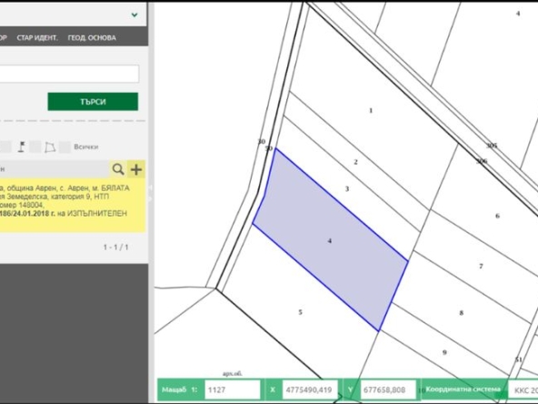 Парцел в с. Аврен, Област Варна - 3000 кв.м за 3 €/кв.м - Снимка #1