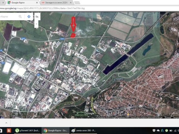 Парцел в Ямбол, Промишлена зона - 4500 кв.м за 5 €/кв.м - Снимка #1