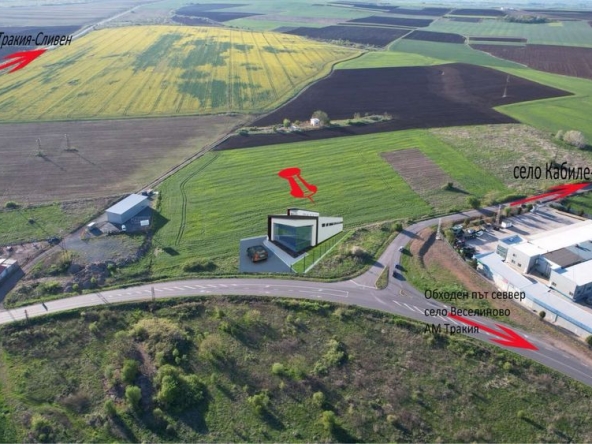 Парцел в Ямбол, Генерал Заимов - 2374 кв.м за 51 €/кв.м - Снимка #1