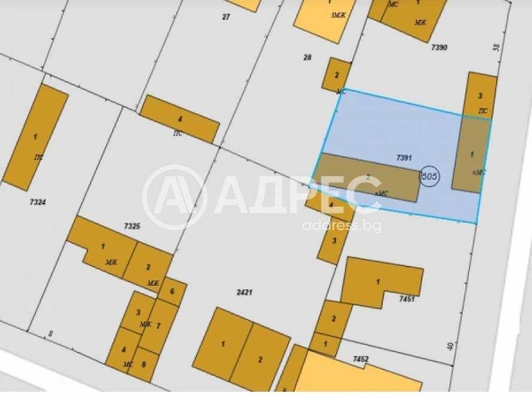 Парцел в Разград, Център - 467 кв.м за 81 €/кв.м - Снимка #1