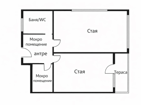 Двустаен апартамент в Шумен, Тракия - 37 кв.м за 776 €/кв.м - Снимка #1