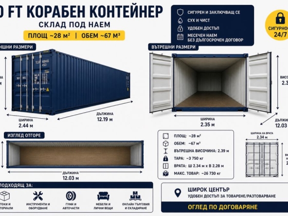 Дава се под наем Склад в София, 7-ми 11-ти километър - 35 кв.м за 228.99 € - Снимка #1