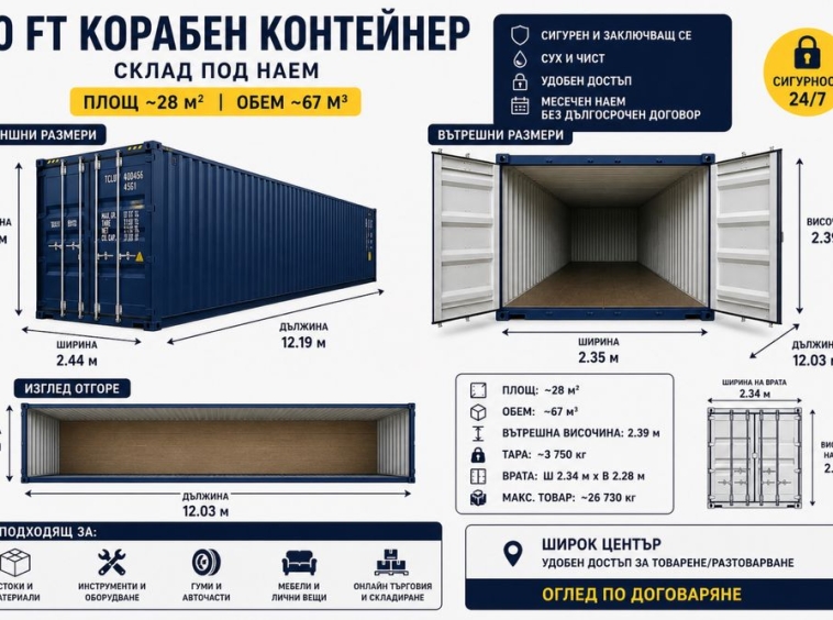 Дава се под наем Склад в София, 7-ми 11-ти километър - 35 кв.м за 228.99 € - Снимка #1