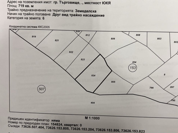 Парцел в Търговище, Вароша - 719 кв.м за 7 €/кв.м - Снимка #1