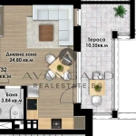 Едностаен апартамент в Пловдив, Кючук Париж - 52 кв.м за 847 €/кв.м - Снимка #1