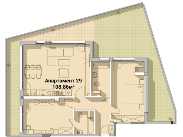 Тристаен апартамент в София, Драгалевци - 182 кв.м за 1881 €/кв.м - Снимка #1