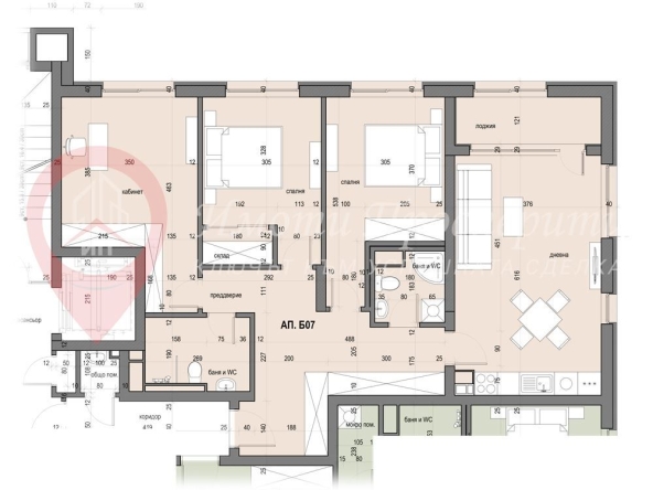 Четиристаен апартамент в София, Овча купел - 137 кв.м за 1895 €/кв.м - Снимка #1