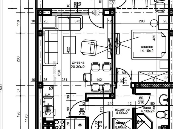 Двустаен апартамент в Пловдив, Христо Смирненски - 67 кв.м за 1172 €/кв.м - Снимка #1