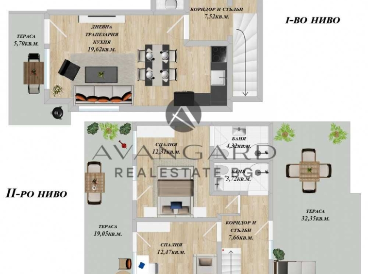 Мезонет в Пловдив, Кючук Париж - 207 кв.м за 1112 €/кв.м - Снимка #1