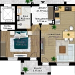 Двустаен апартамент в Пловдив, Коматево - 71 кв.м за 661 €/кв.м - Снимка #1
