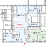 Двустаен апартамент в Черноморец - 66 кв.м за 1349 €/кв.м - Снимка #1