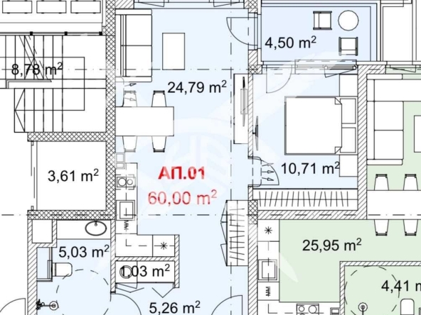 Двустаен апартамент в Черноморец - 66 кв.м за 1349 €/кв.м - Снимка #1