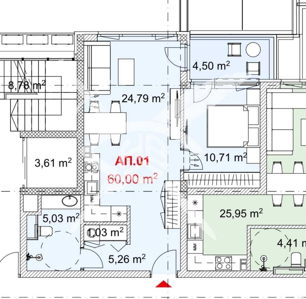 Двустаен апартамент в Черноморец - 66 кв.м за 1349 €/кв.м - Снимка #1