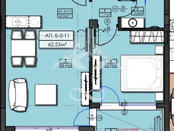 Двустаен апартамент в Велинград - 72 кв.м за 508 €/кв.м - Снимка #1