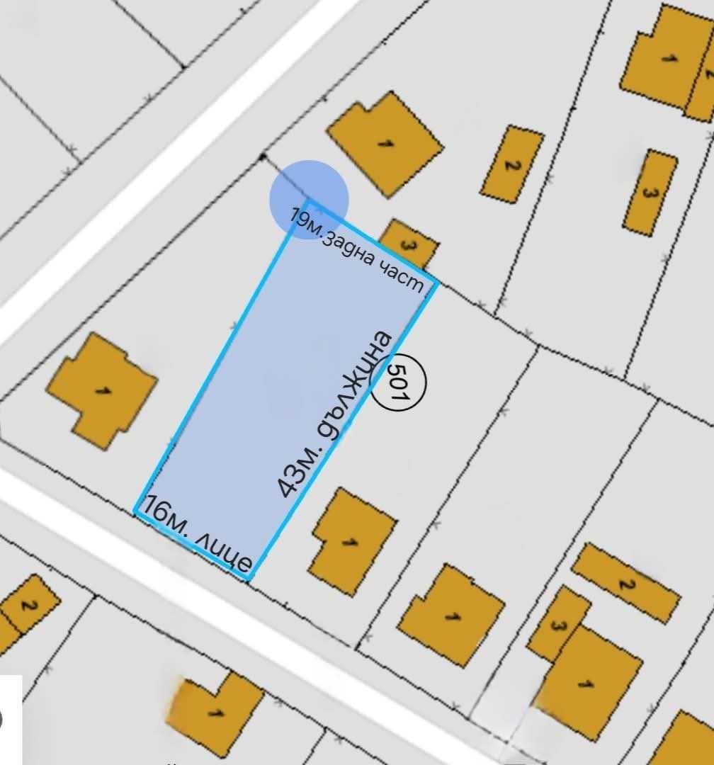 Парцел в Долни чифлик - 740 кв.м за 42 €/кв.м - Снимка #1